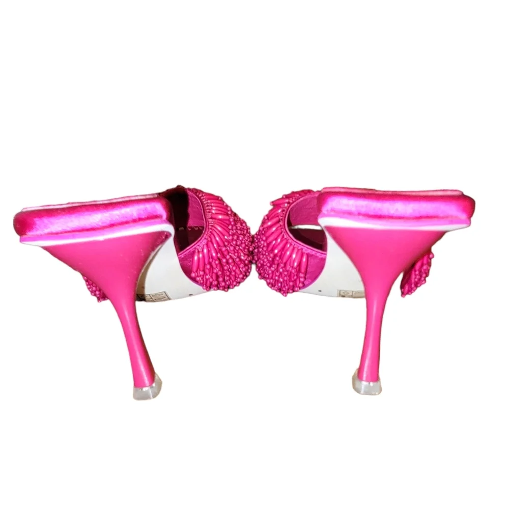 Jeffrey Campbell Beaded Sandals in Pink Size/8 - Picture 6 of 8
